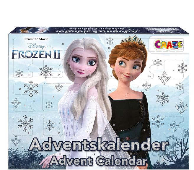 CRAZE 戳戳樂降臨曆 24格玩具驚喜 聖誕禮物, 冰雪奇緣II 多色, 1盒
