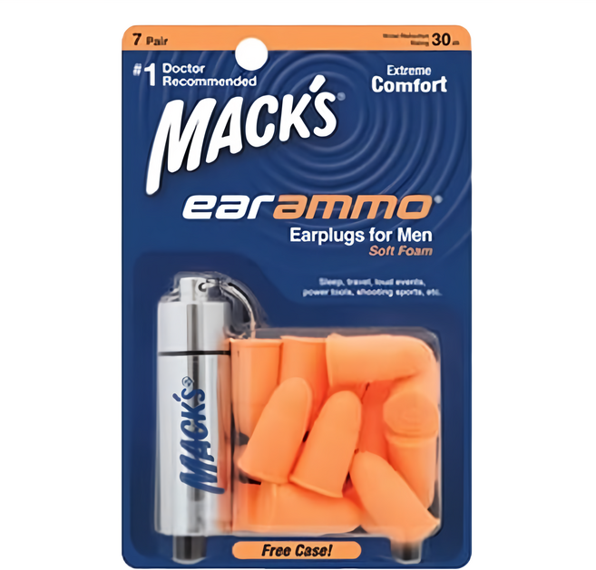 MACK'S 美國泡棉耳塞 子彈型, 7副, 1組