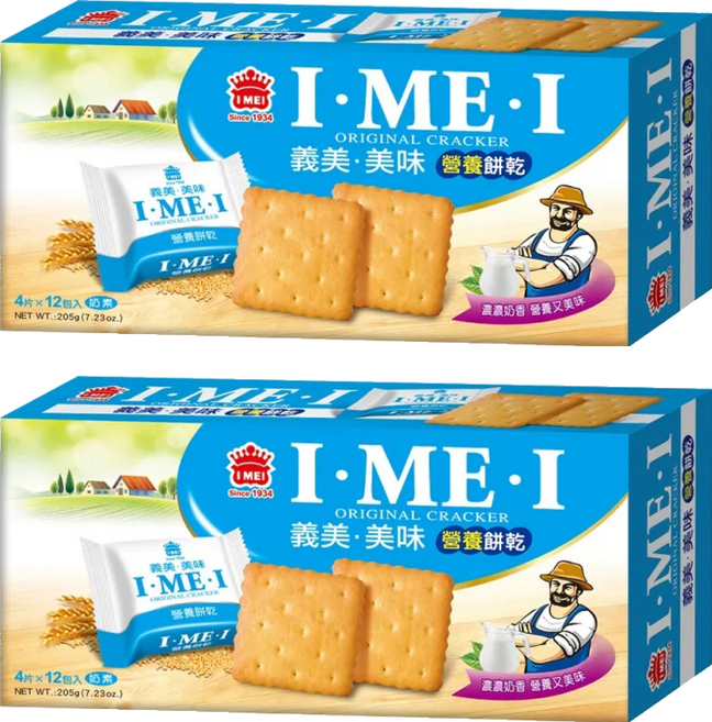 義美 美味系列 營養餅乾, 205g, 2盒