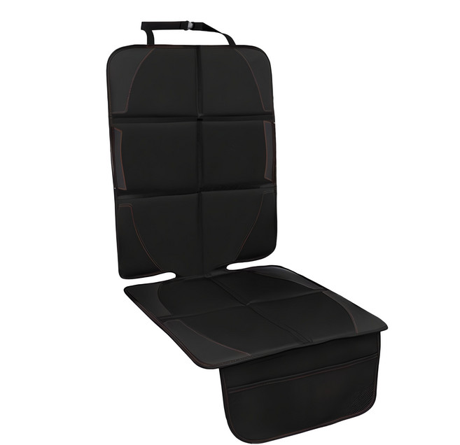 汽車安全座椅保護墊 黑色 600D牛津布+PVC+防滑墊 116 x 47公分, 1個