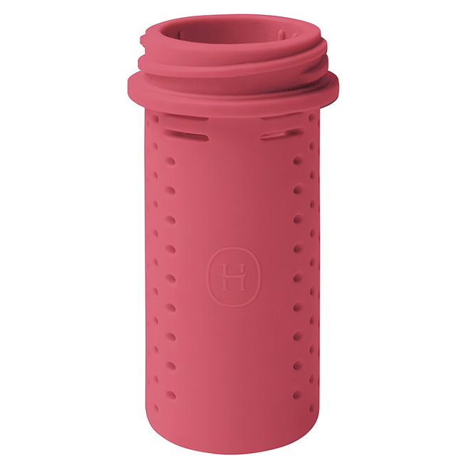 HYDY 水瓶專用泡茶器 酒紅色 食品級矽膠耐熱220°C, 1個