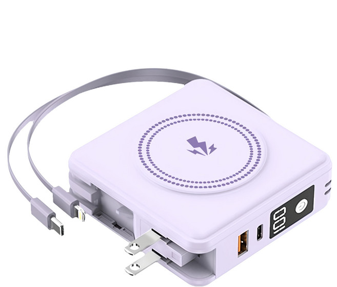 HONG JIN 宏晉 全能旅充行動電源 Type-C, HJ-V2, 暮光紫