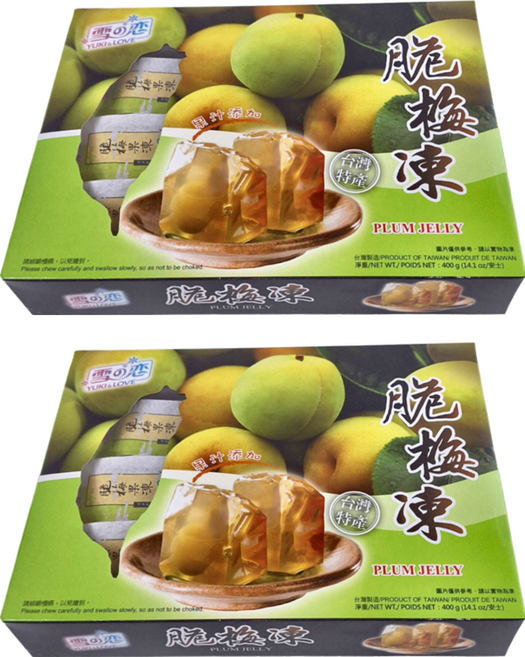 YUKI&LOVE 雪之戀 脆梅果凍, 400g, 2個