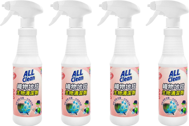 do it 多益得 ALL Clean 織物地毯清潔劑, 500ml, 4瓶