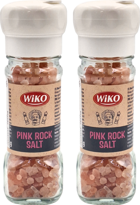 Wiko 玫瑰鹽研磨罐 粉紅岩鹽, 95g, 2瓶