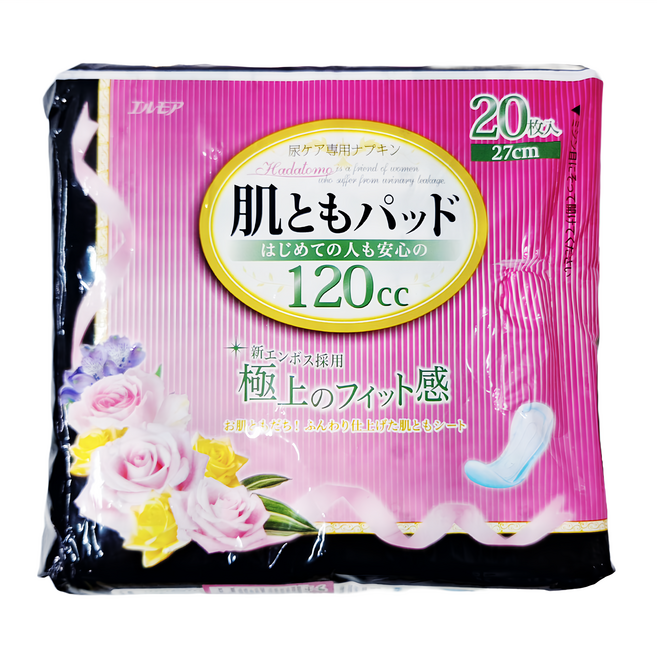 ELLEMOI 日本一番 失禁棉墊 中量型, 27cm, 20片, 1包