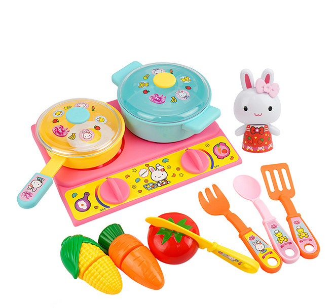 粉紅兔廚房家家酒, 1個, 粉色 + 黃色 + 橘色 + 紅色 + 藍色