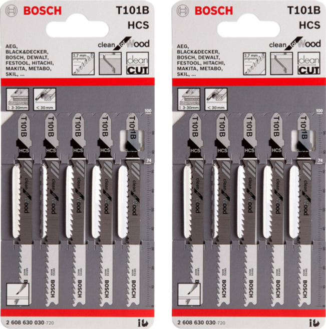 BOSCH 博世 台灣公司貨 線鋸片 T 101 B 2608630030, 10支