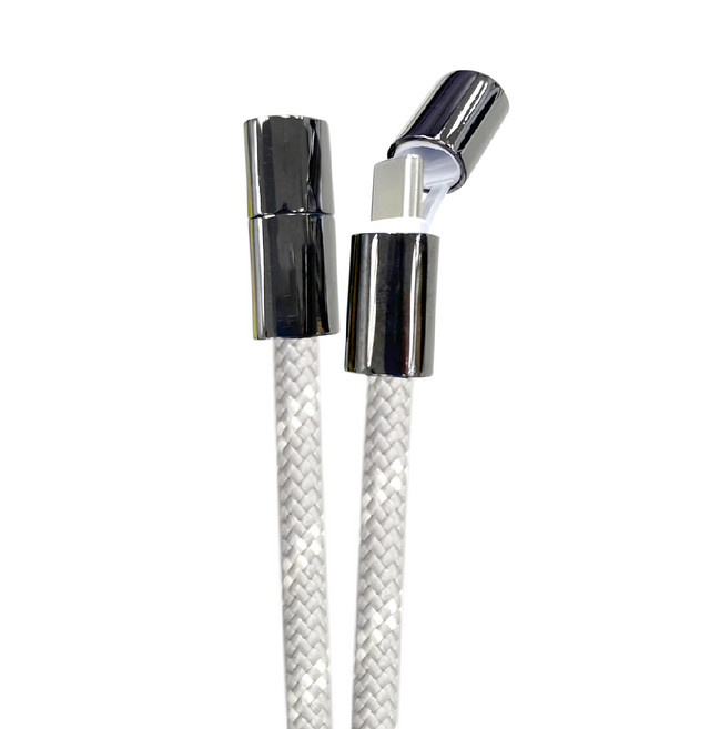 REAICE 台陞科技 2WAY手機掛繩充電線 Type-C-Type-C, 150cm, 迷霧灰, 1條