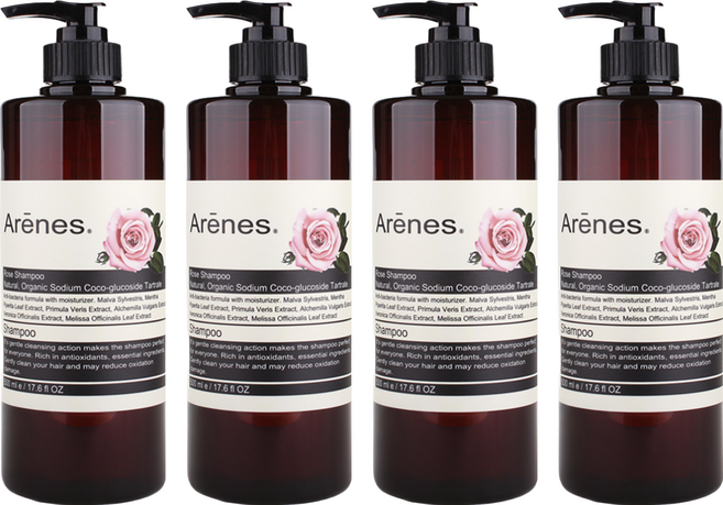 Arenes 愛霓思 玫瑰香氛植萃洗髮露 Rose Shampoo, 500ml, 4瓶
