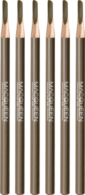MACQUEEN NEWYORK 自然木軸眉筆 1.2g, Soft beige, 6支