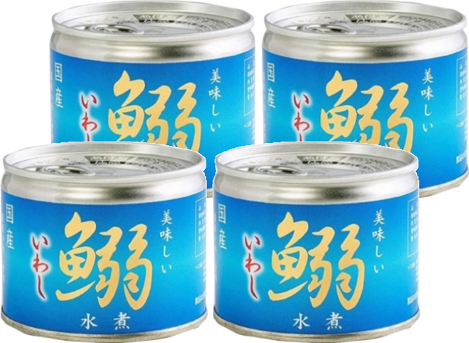 AIKO CHAN 伊藤食品 水煮沙丁魚罐, 190g, 4罐
