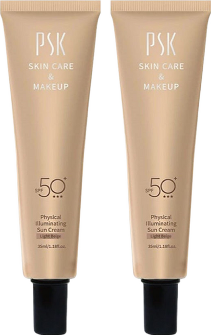 PSK 深海美肌專家 純物理全能潤色隔離霜 SPF50+, 明亮色, 2條