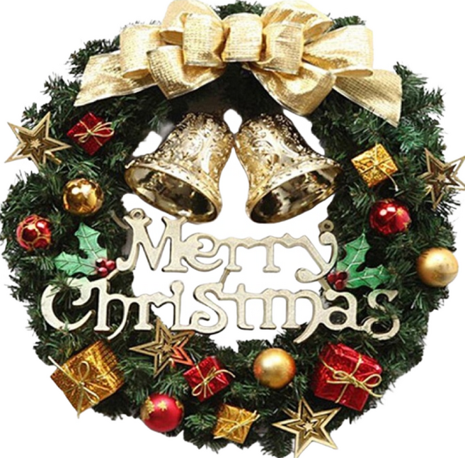 聖誕花環 聖誕花圈, 金爆款, 1個