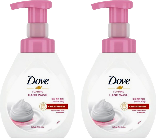 Dove 多芬 深層滋潤泡沫洗手慕斯 百合蜜桃香, 240ml, 2瓶