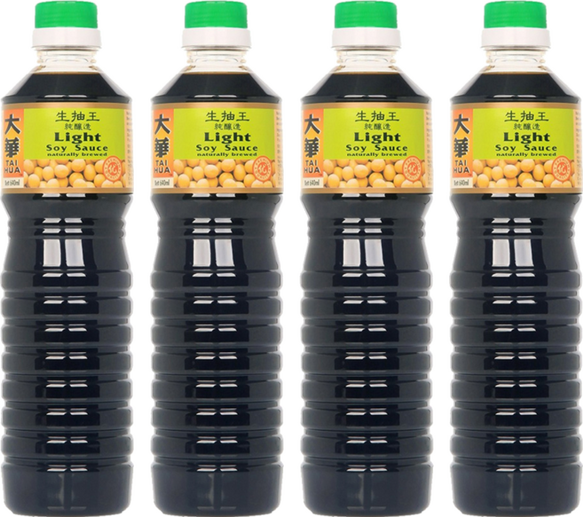 大華醬油 純釀造淡醬油 生抽, 640ml, 4瓶