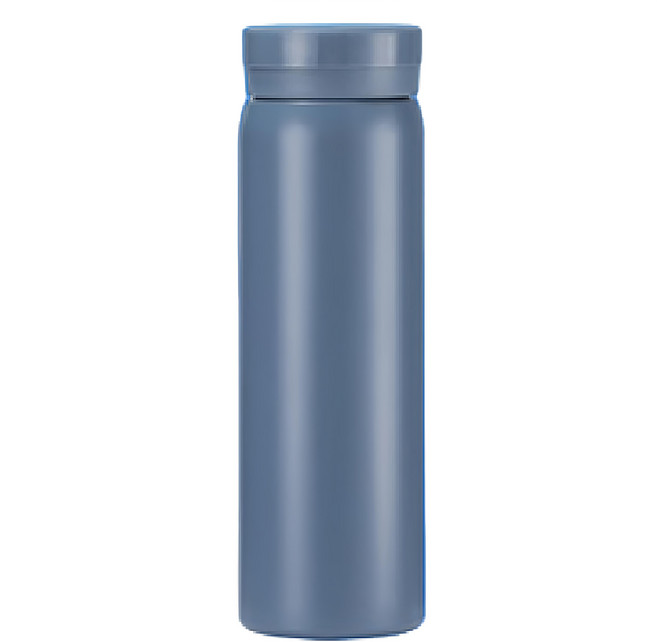 JAR 嚴選 樂伊304不鏽鋼輕巧隨行真空保溫杯/瓶 300ml 灰藍色 1個