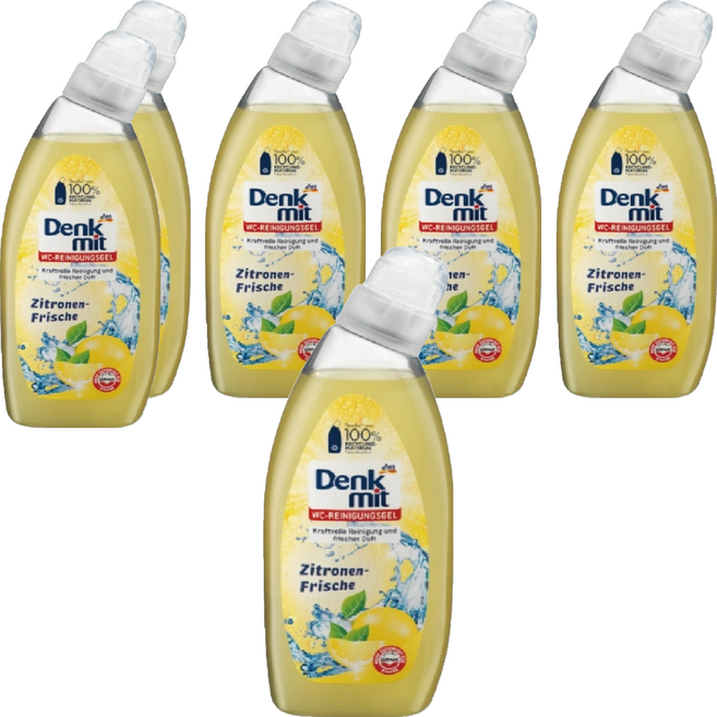 dm Denk mit 馬桶清潔劑 檸檬 750ml 德國製造, 6瓶