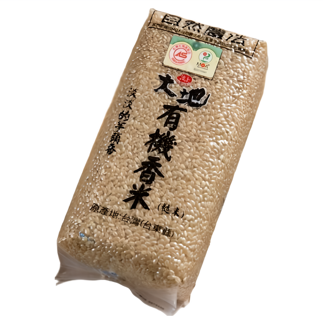 池上多力米 池上大地 有機香糙米, 1.5kg, 1包