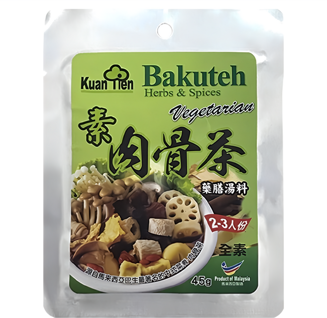 官田 素肉骨茶藥膳湯料, 45g, 1包