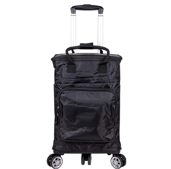 Beatrice 碧翠絲 可折疊伸縮拉桿5輪購物車, 黑色, 1個