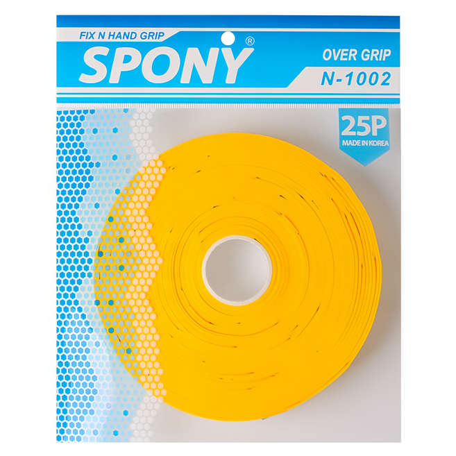 스포니 소프트핏 오버그립 25p, 옐로우, 25개