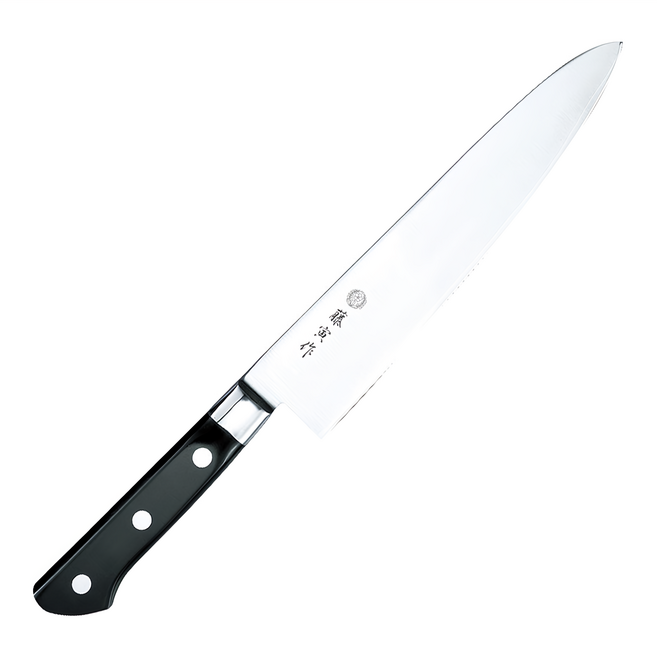 TOJIRO JAPAN 藤次郎 筋引刀 F-806 專業廚房刀具 肉類魚類切割刀 270mm, 銀色 + 黑色, 1支