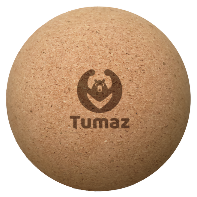 Tumaz 月熊 軟木按摩球 8.5cm, 棕色, 1個