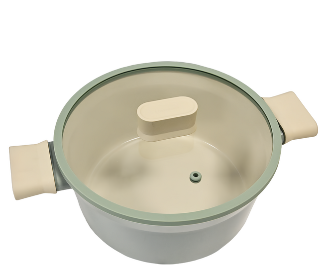 LocknLock 樂扣樂扣 Suit系列 雙柄湯鍋, 22cm, 薄荷綠, 1個