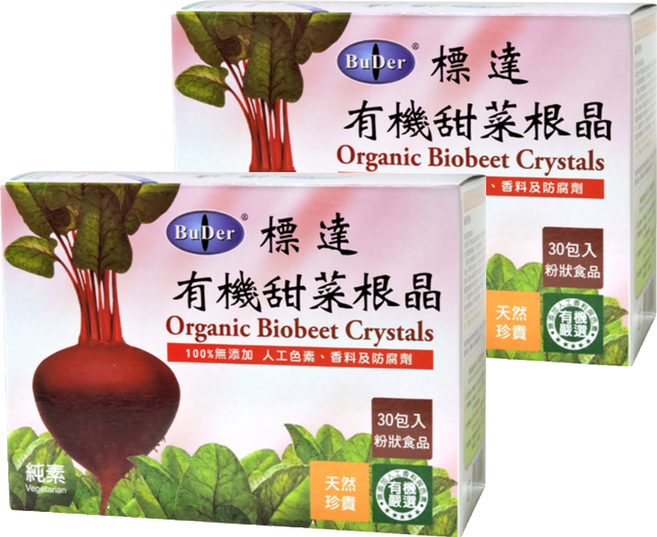 BuDer 標達 有機甜菜根晶, 90g, 2盒