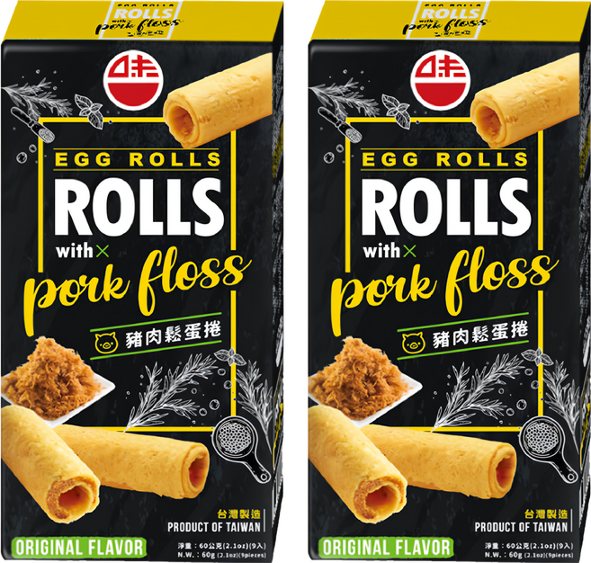 味一食品 豬肉鬆蛋捲, 60g, 2盒