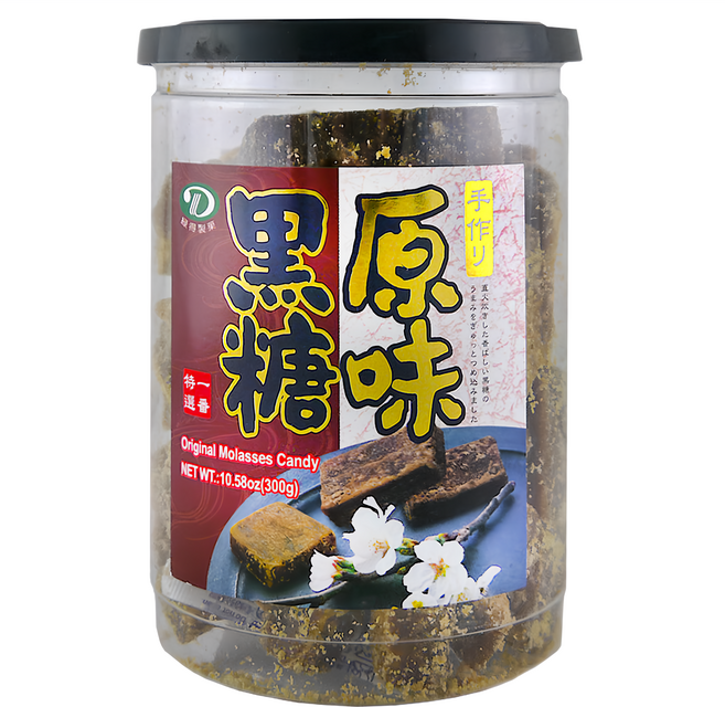 綠得製菓 原味黑糖塊, 300g, 1罐