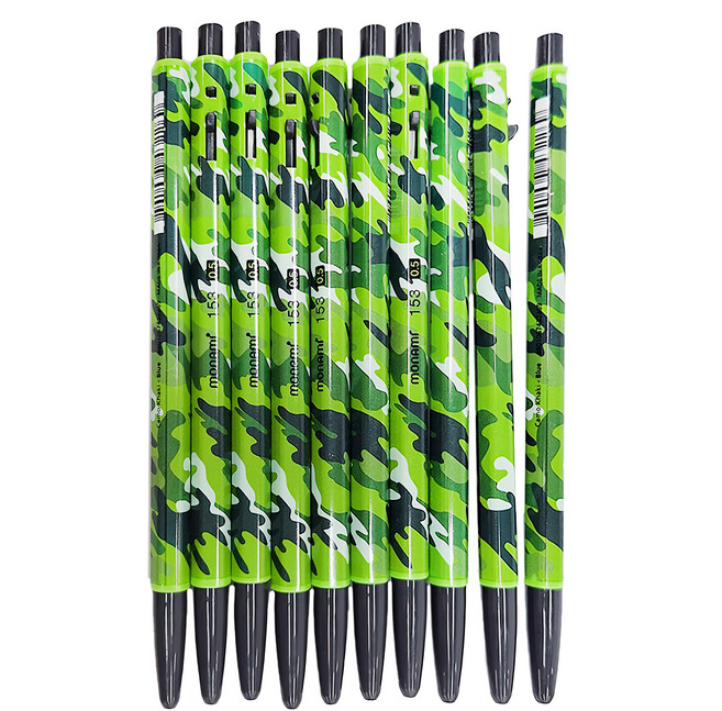 monAmi 153野戰系列 原子筆 0.5mm, 軍綠色, 10支
