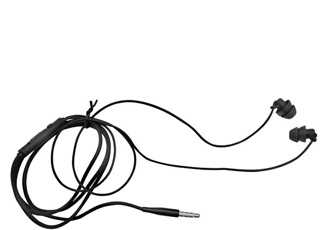 TWHAMMER 焊馬 矽膠頭舒眠麥克風耳機 120cm, CY-H5716, 黑色