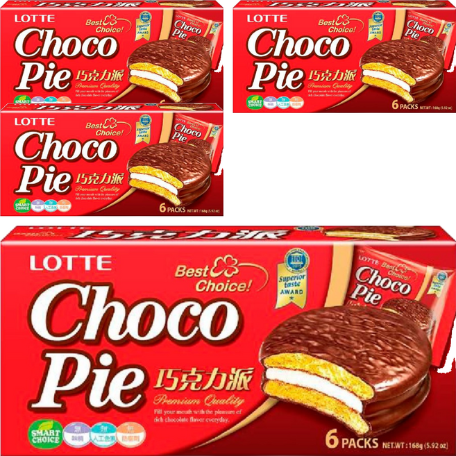 LOTTE 樂天 巧克力派 6顆