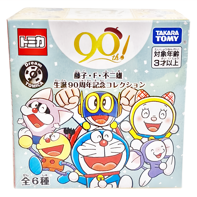 TOMICA 藤子不二雄90週年款抽抽樂 款式隨機 3歲以上, 顏色隨機, 1盒