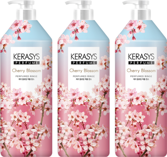 KERASYS 可瑞絲 香氛潤髮乳, 1L, 3瓶