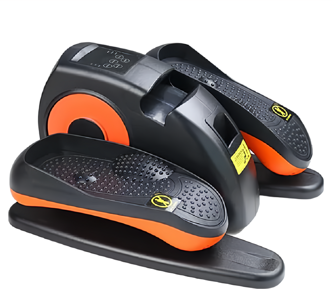 WD7 電動橢圓健身踏步機 7.76kg 110V 60HZ 2024年製造, 黑色 + 橘色