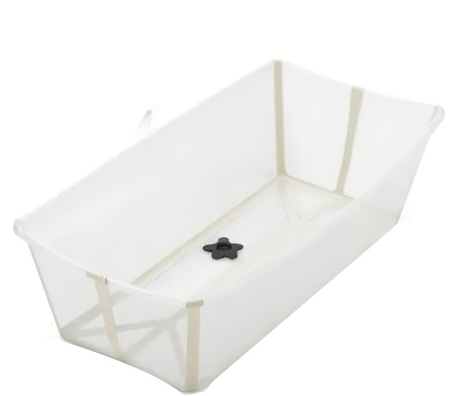 STOKKE Flexi Bath X-Large 摺疊式浴盆加大版 49L, 奶油杏
