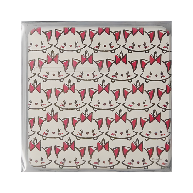 收納王妃 Tsum硬式珪藻土杯墊 方 2個, 瑪麗貓, 1組