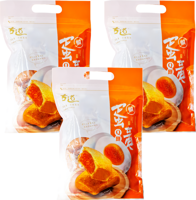 古道鳳梨酥 鹹蛋黃Q餅, 260g, 3包