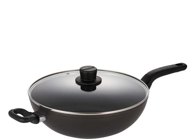 Tefal 特福 陽極 不沾單柄炒鍋加蓋 IH, 32cm, 1個