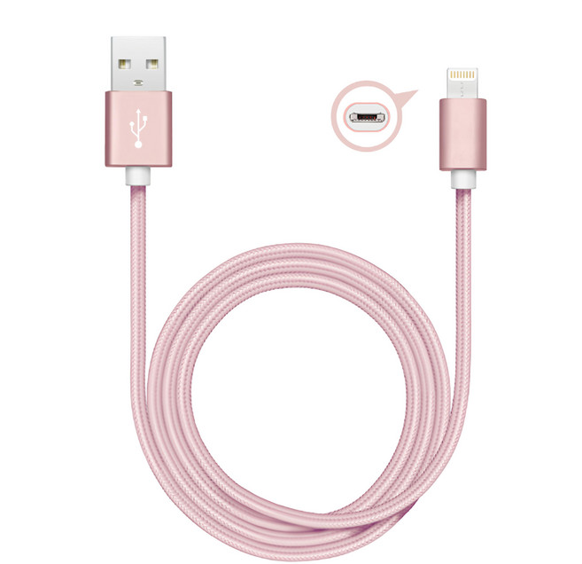 STAR 訊鋒科技 快速充電傳輸線 TypeC to Lightning, 1.2m, 玫瑰金, 1條