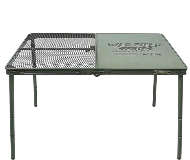 KZM OUTDOOR IMS 工業風折疊桌 K23T3U05 4kg, 軍綠色