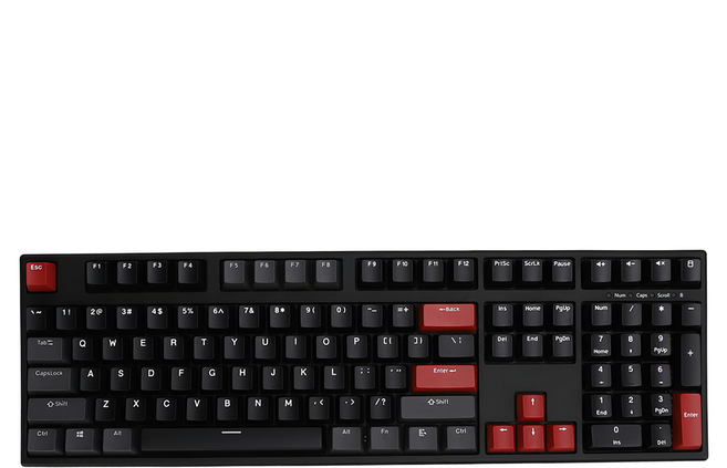 Ducky One 2 Skyline 天際線機械式鍵盤 原廠保固, DKON1808-RTWPDZHBS, 紅軸, Cherry紅軸