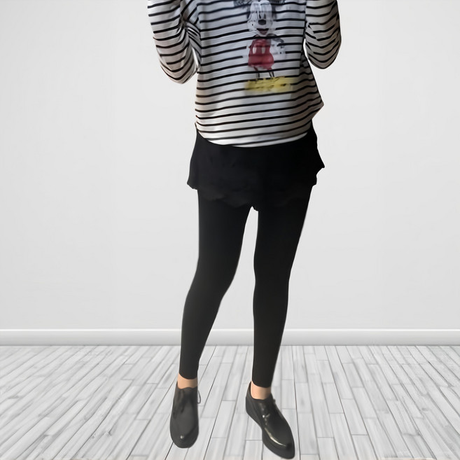 足健美襪品 140D 激暖內刷毛九分襪