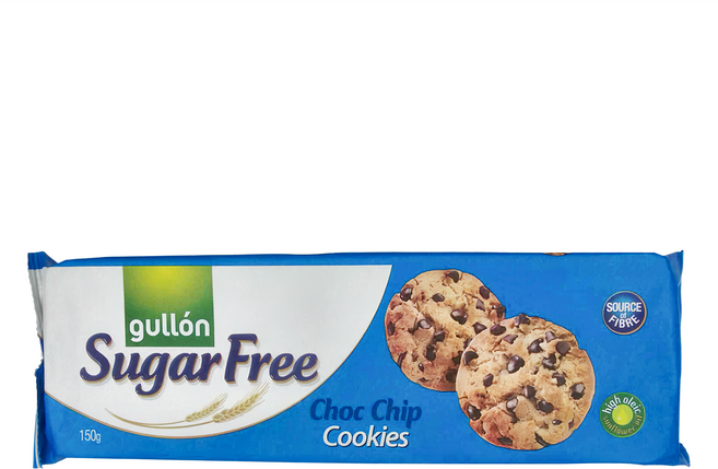 gullon 穀優 無糖巧克力豆餅乾, 150g, 1包