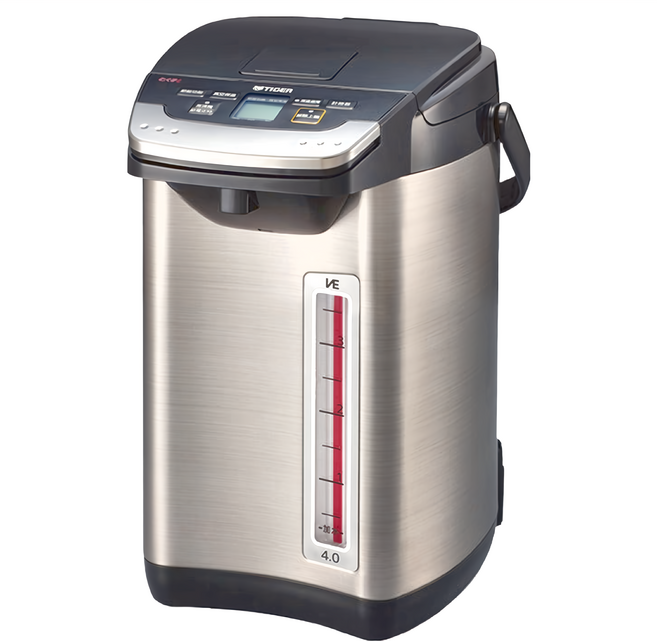 TIGER 虎牌 無蒸氣VE節能省電真空熱水瓶 4L, PIE-A40R