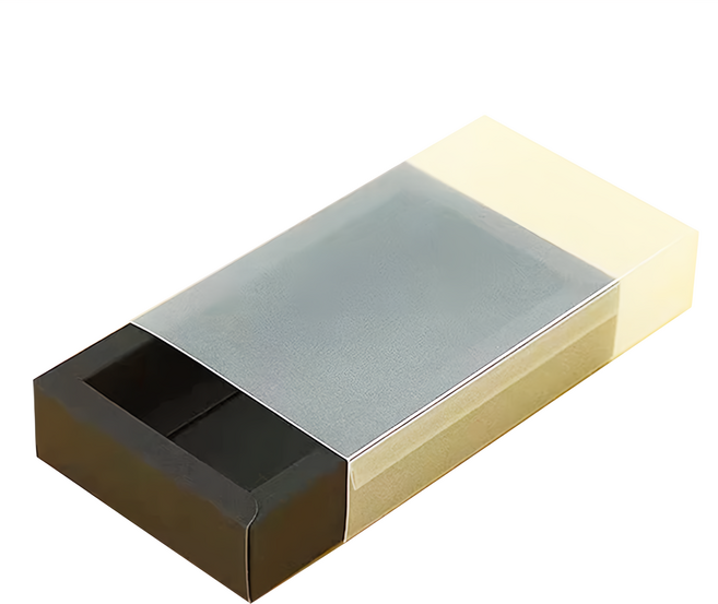 折疊牛皮紙盒 5件組 特大 24.5 x 14 x 8.5cm, 半透黑色, 1組