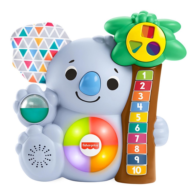 Fisher-Price 費雪 LINKIMALS 聲光互動無尾熊 9個月以上適用年齡, 1個, Character design